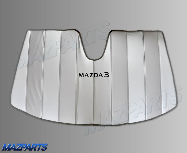 新商品！海外マツダ純正MAZDA3用フロントサンシェード、車内を綺麗に維持したいなら季節関係なく必須のアイテム！